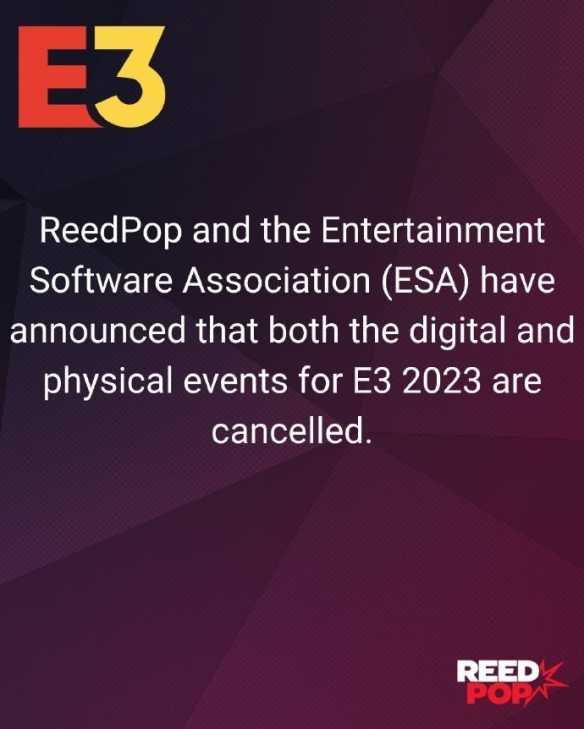 没有大厂参加干脆不办了!E3 2023官宣取消所有活动