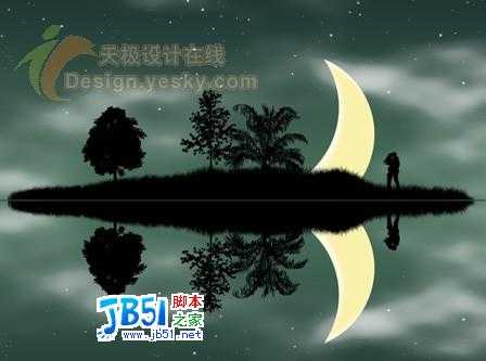 使用Photoshop绘制一幅浪漫的夏夜壁纸