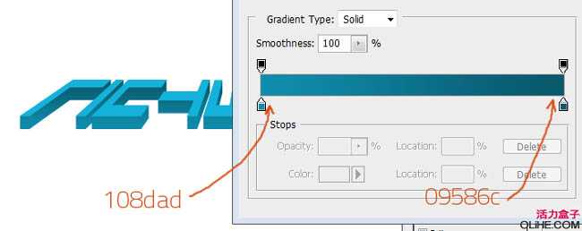 Photoshop 简单的常用立体字