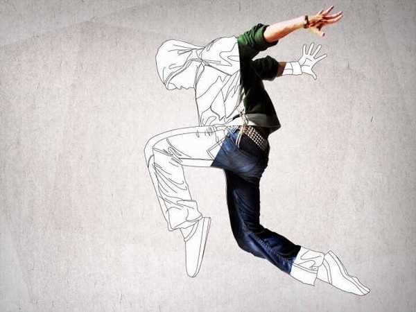 photoshop打造线描风格舞者壁纸平面作品设计制作教程