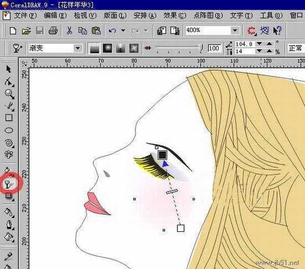 Coreldraw(CDR)设计绘制时尚女性技法实例教程集合