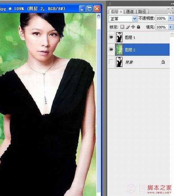 如何使用ps快速给人物更换背景颜色 Photoshop实例教程