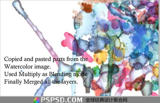 PS将人物图片制作抽象水彩画壁纸教程