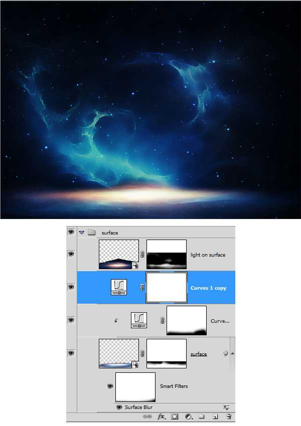 PS合成制作梦幻太空时代的光天使的场景