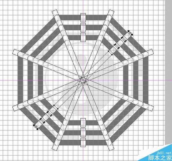 PS CS6布尔运算工具绘制漂亮的太极八卦图