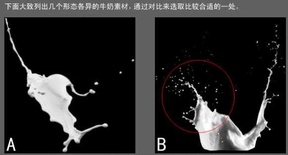 Photoshop快速给花朵加上喷溅牛奶教程