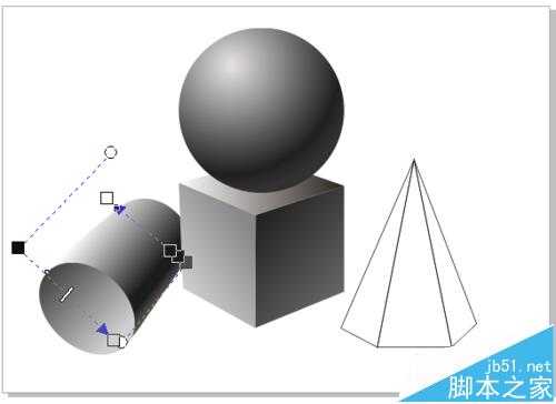 cdr怎么绘制几何体静物素描图?