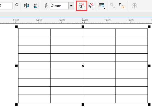 CorelDRAW使用图标工具制作表格