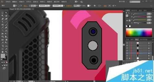 ai怎么绘制粉色手机壳? ai粉色手机壳产品设计画法